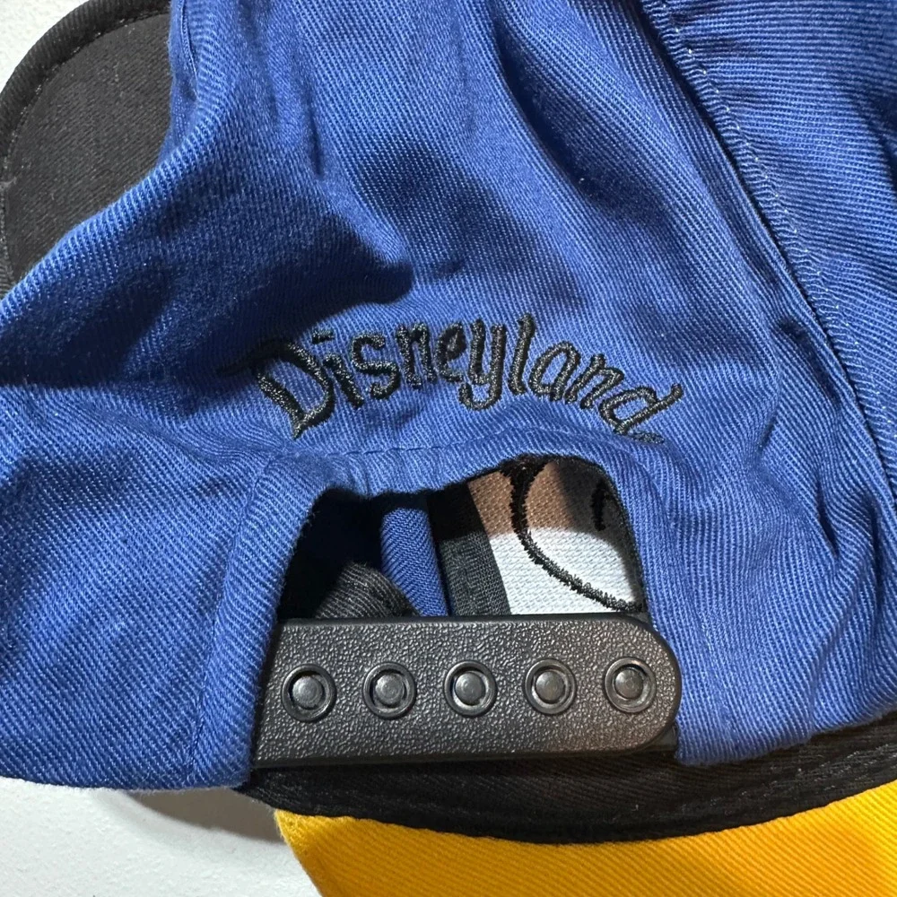 Disney Parks Mickey Mouse Youth Hat Blue Yellow Snapback 3D Ears Disneyland Cap